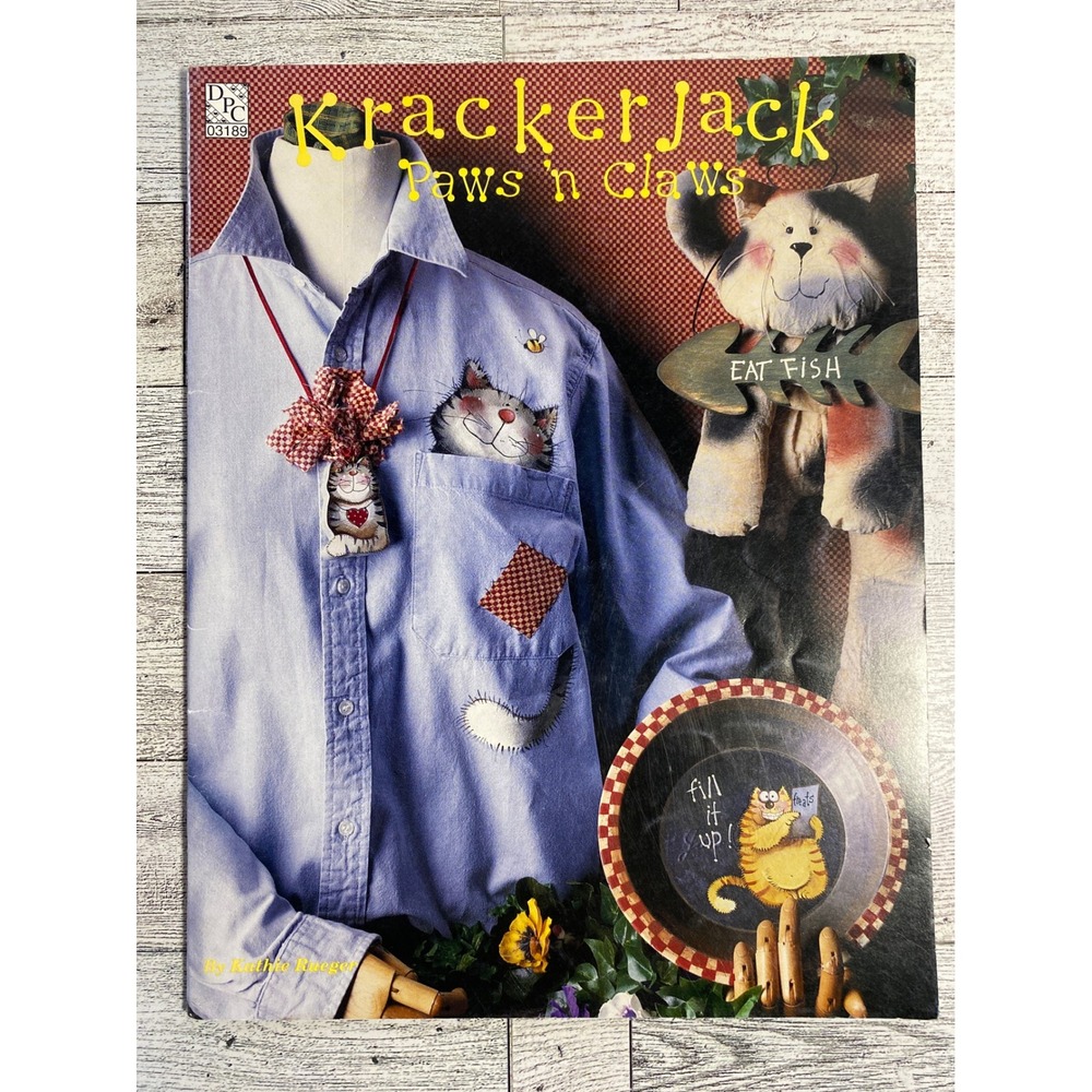 KrackerJack Paws 'n Claws Kathie Rueger 1995 Decorative Painting Craft Book